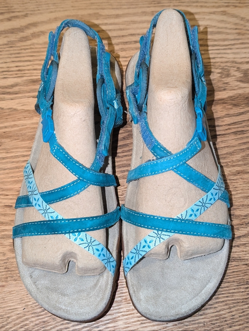 Merrell Sports Sandals, Turquoise Leather US Size 10